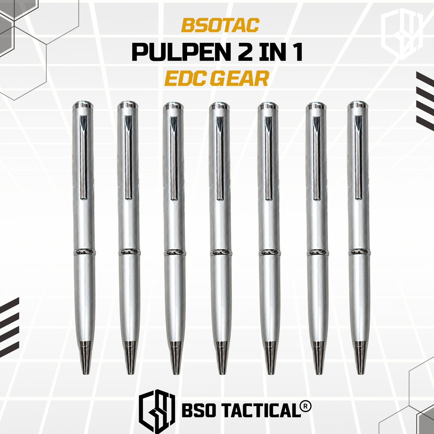 Pulpen Tactical 2 In 1 Pen Hidden Knives EDC Every Day Carry Outdoor Camping
