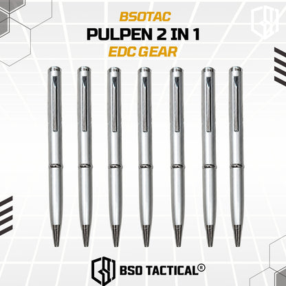 Pulpen Tactical 2 In 1 Pen Hidden Knives EDC Every Day Carry Outdoor Camping