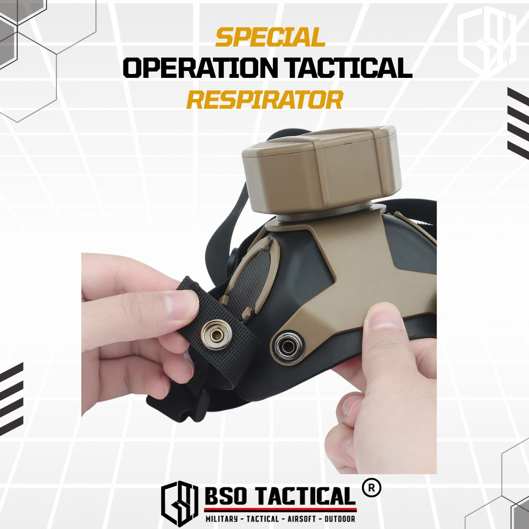 SOTR Style Tactical Mask Breather Hepa Filter Function Special Respirator