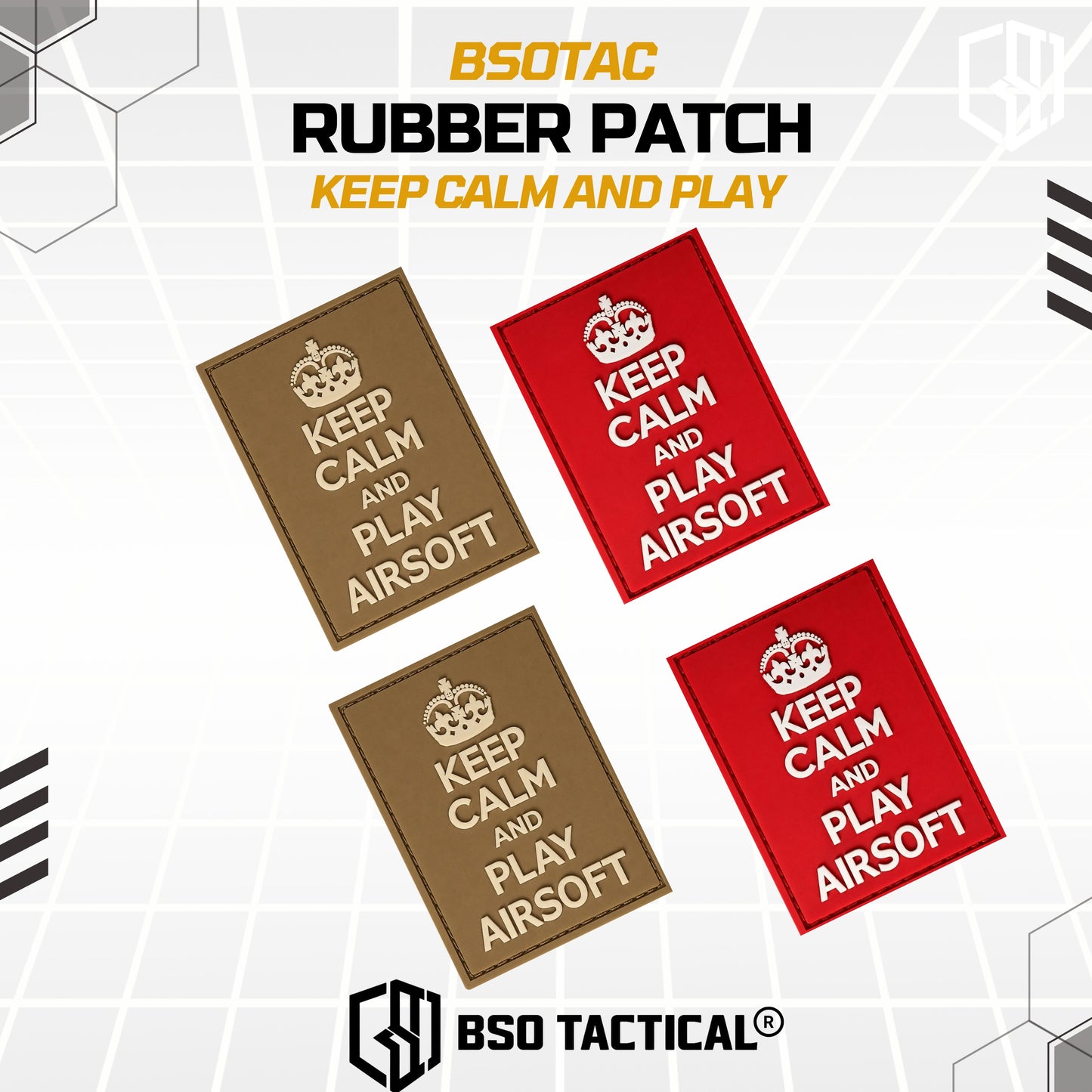 Tactical Rubber Patch Keep Calm And Play