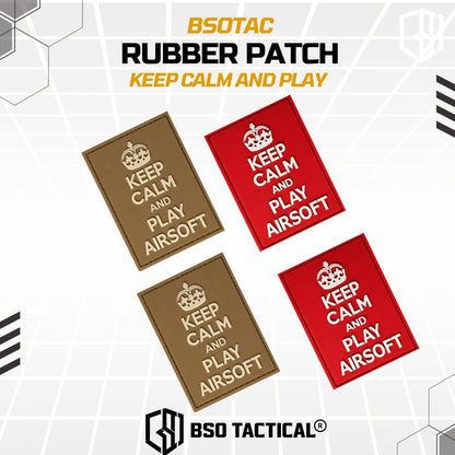 Tactical Rubber Patch Keep Calm And Play