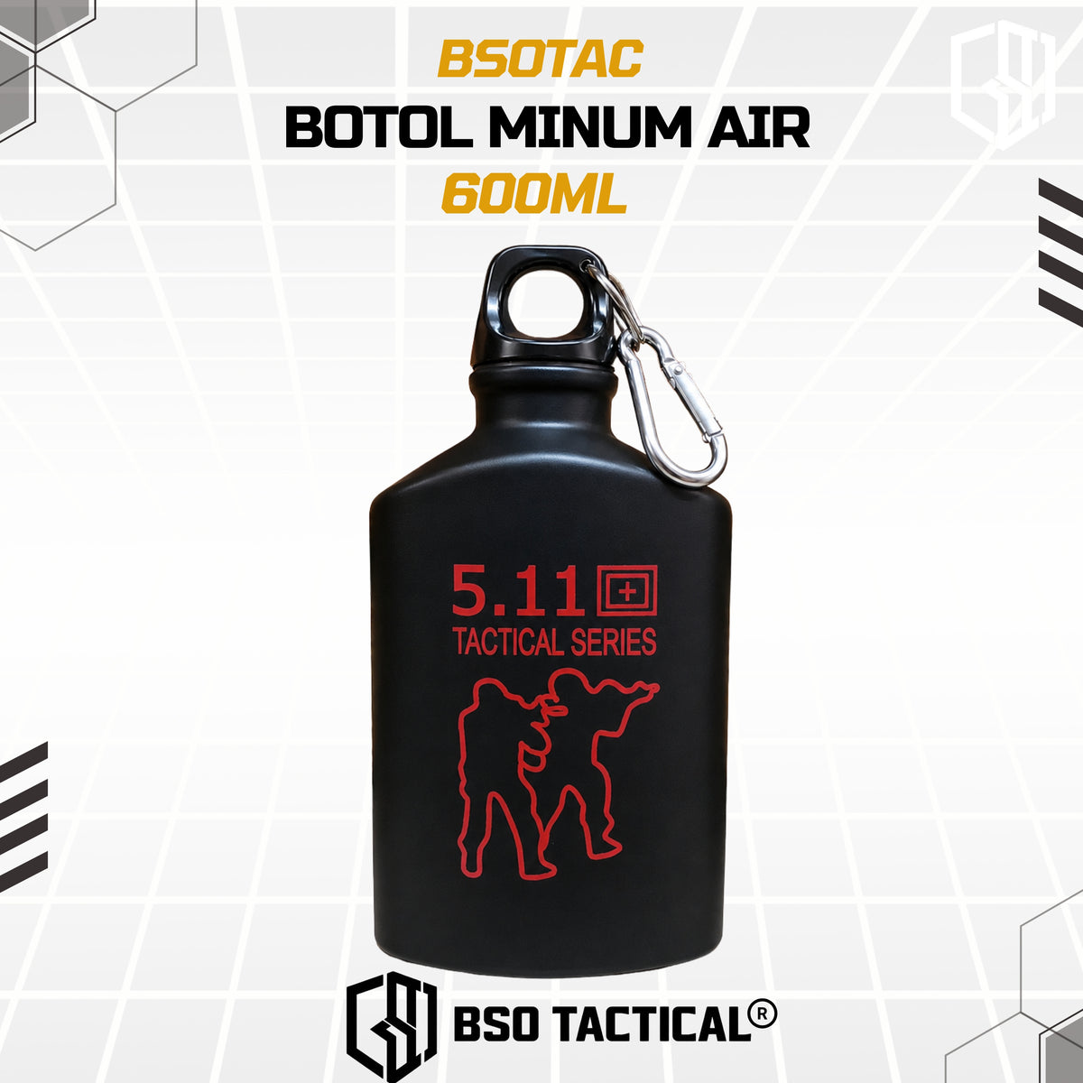 Botol Minum Air Stainless dengan Kompas - Volume 600 ML