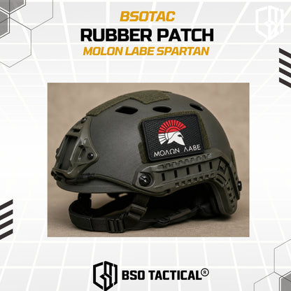 Tactical Rubber Patch Molon Labe Spartan Patches
