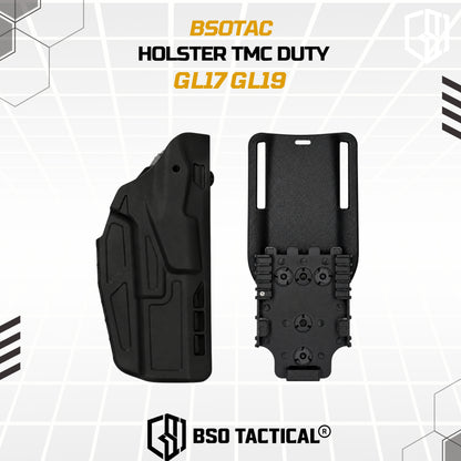 Holster TMC Duty GL17 GL19 Tactical with Belt Drop Adapter Mount Set