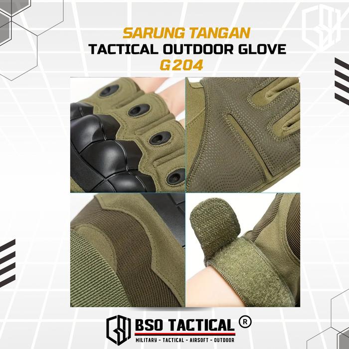Sarung Tangan Tactical G3 Fingerless Outdoor Glove G204