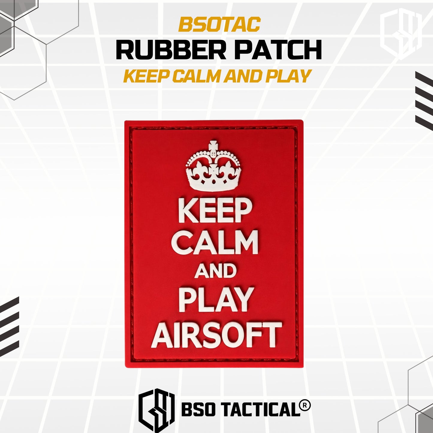 Tactical Rubber Patch Keep Calm And Play