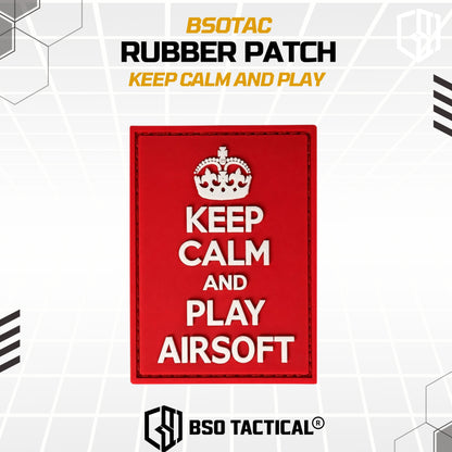 Tactical Rubber Patch Keep Calm And Play