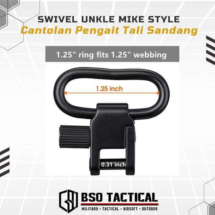 Swivel Unkle Mike Style Cantolan Pengait Tali Sandang Sling
