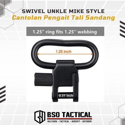 Swivel Unkle Mike Style Cantolan Pengait Tali Sandang Sling