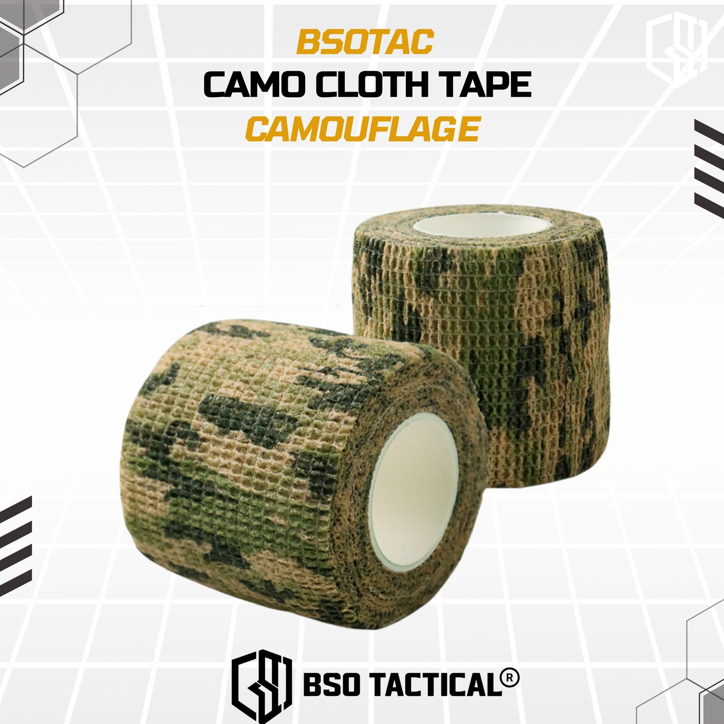 Camo Cloth Tape Not Sticky Outdoor Accesories Camouflage Multifunction Anti Lengket for Outdoor Tactical Activity