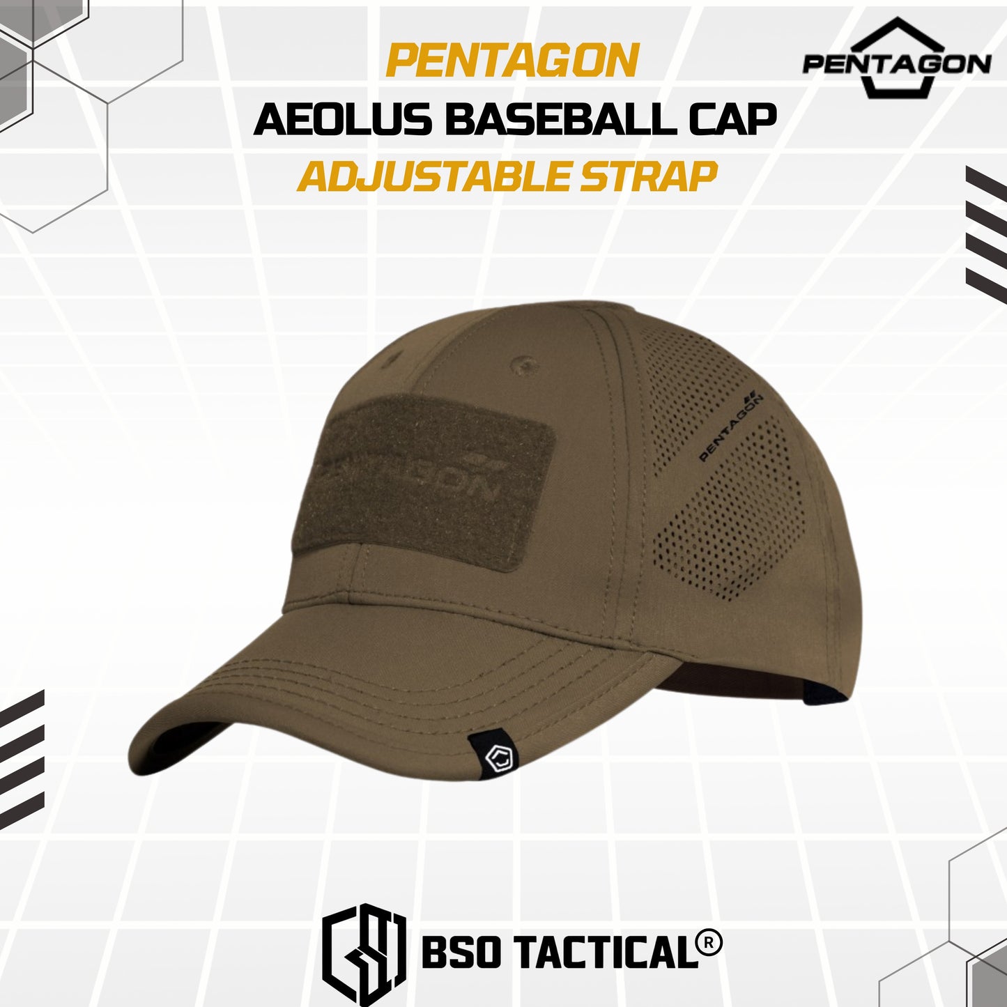 Topi Pentagon Aeolus Baseball Cap with Adjustable Strap Outdoor Casual Cap