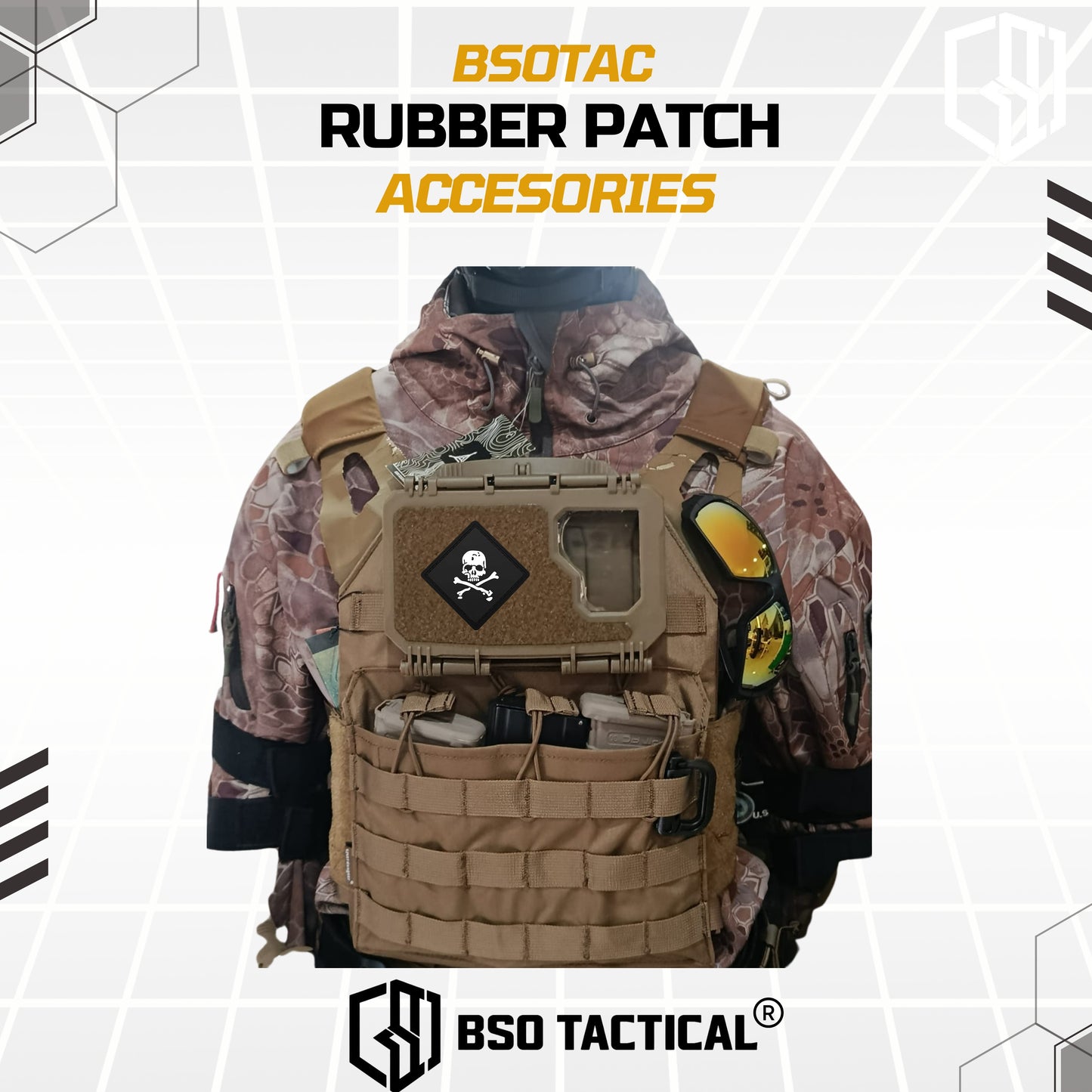 Rubber Patch Outdoor Desain Tactical PVC Patches