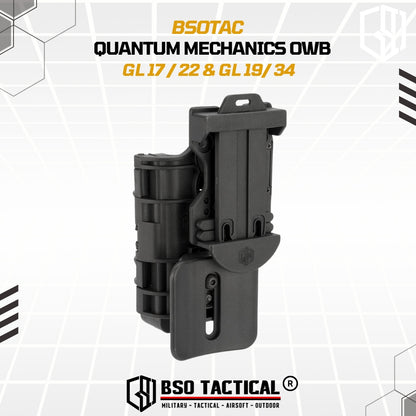 Tactical Holster Quantum Mechanics OWB Quick Release IPSC GL17 19 22