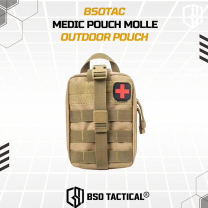 Tactical Medic Pouch 600D Molle Outdoor Military Pouch Free Patch