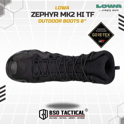 Sepatu Tactical LOWA ZEPHYR MK2 GTX HI Outdoor Boots Shoe High ORIGINAL