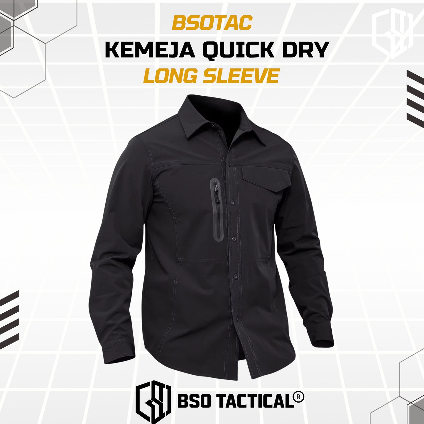 Kemeja Parasut Tactical Quick Dry Combat Long Sleeve Shirt Outdoor Casual Pria