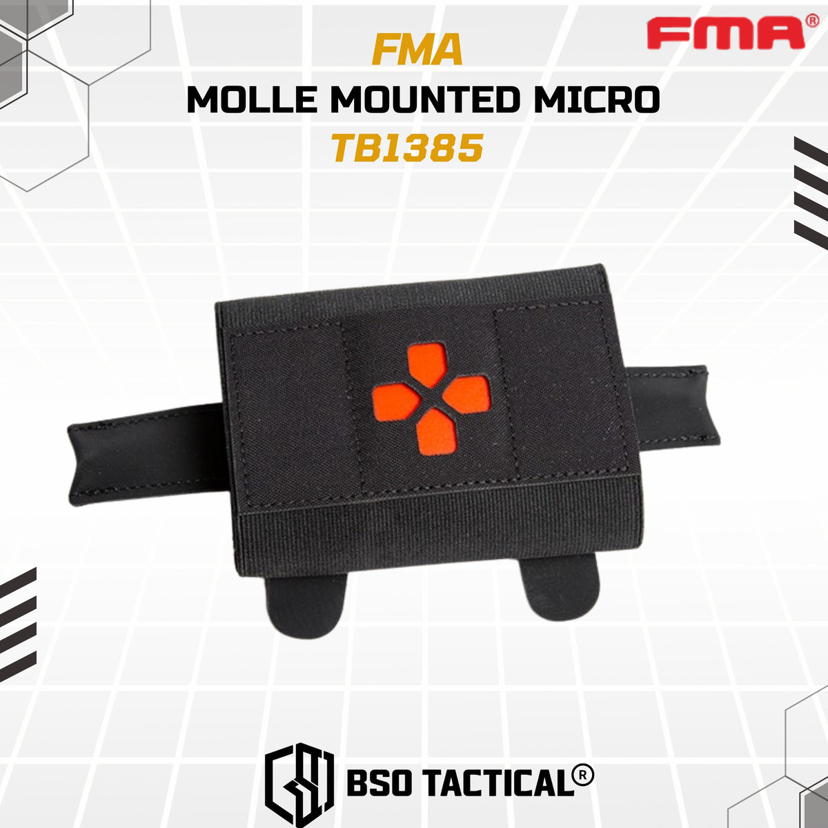 FMA Tactical Medic Micro Trauma Kit Pouch Molle Outdoor Medical Pouch - TB1385