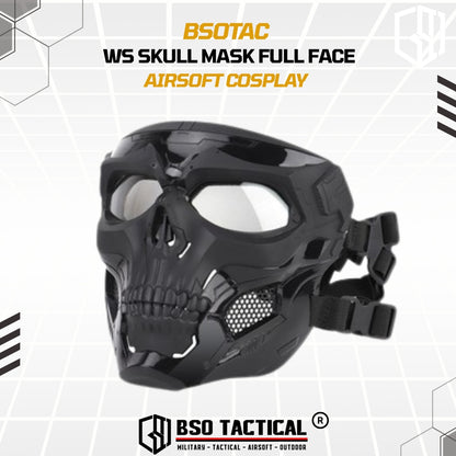 WoSport Masker Full Face Tactical Mask Skull Cosplay Tengkorak Mask Motorcycle