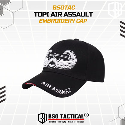 Topi Bordir Air Assault Tactical Hat Embroidery Cap Outdoor