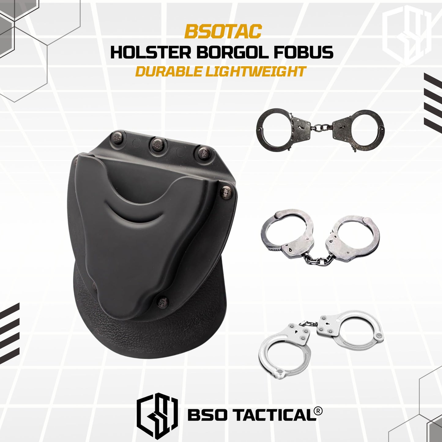 Holster Borgol Fobus Durable Lightweight Handcuffs Holster Polymer