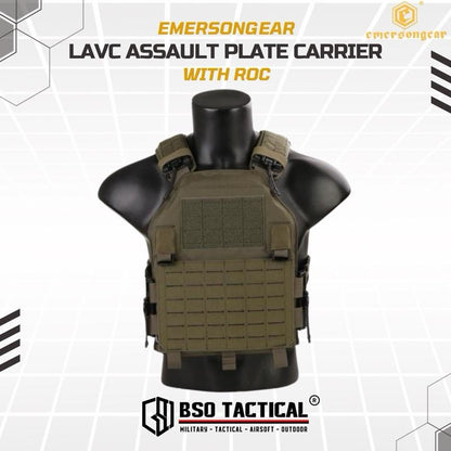 Rompi Tactical Vest Emerson Blue Label LAVC Assault ROC Plate Carrier ORI Outdoor Gym Fitness Running Hyrox