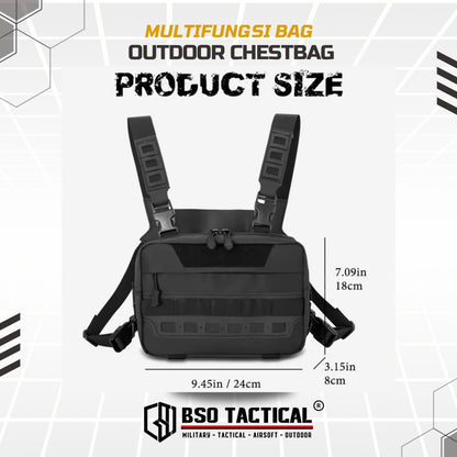 Tas Dada Tactical Chest Bag Multifungdi EDC Fishing Cycling Outdoor Multi Strap Portable