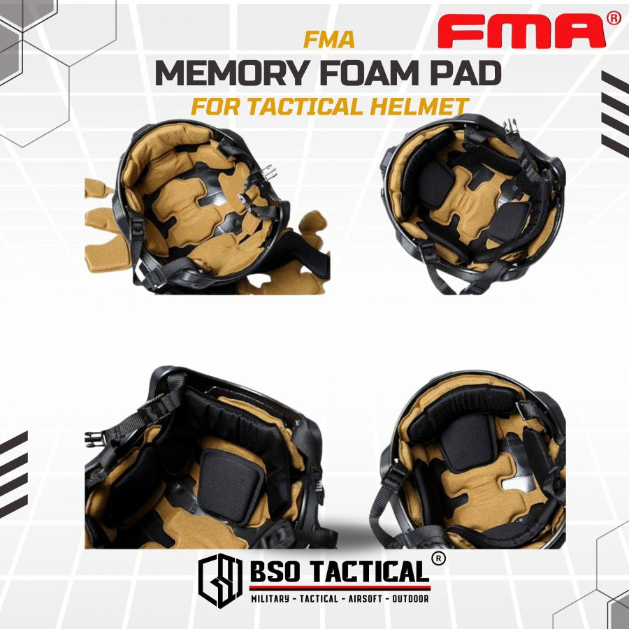 FMA Busa Dalam Helm Tactical MT Helmet Protected Pads Foam Helm Set - TB1275