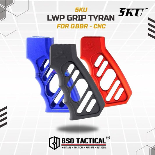 5KU Grip GBBR M4 Skeleton CNC Tyran Design Full Metal Anodized Red