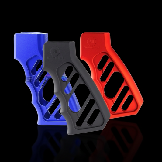 5KU Grip GBBR M4 Skeleton CNC Tyran Design Full Metal Anodized