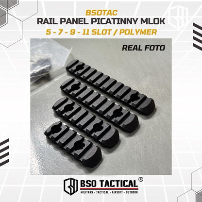 Rail Panel Picatinny MLOK 4 Set 5/9/7/11 Slot Polymer for Handguard RIS Accesories Flashlight Laser