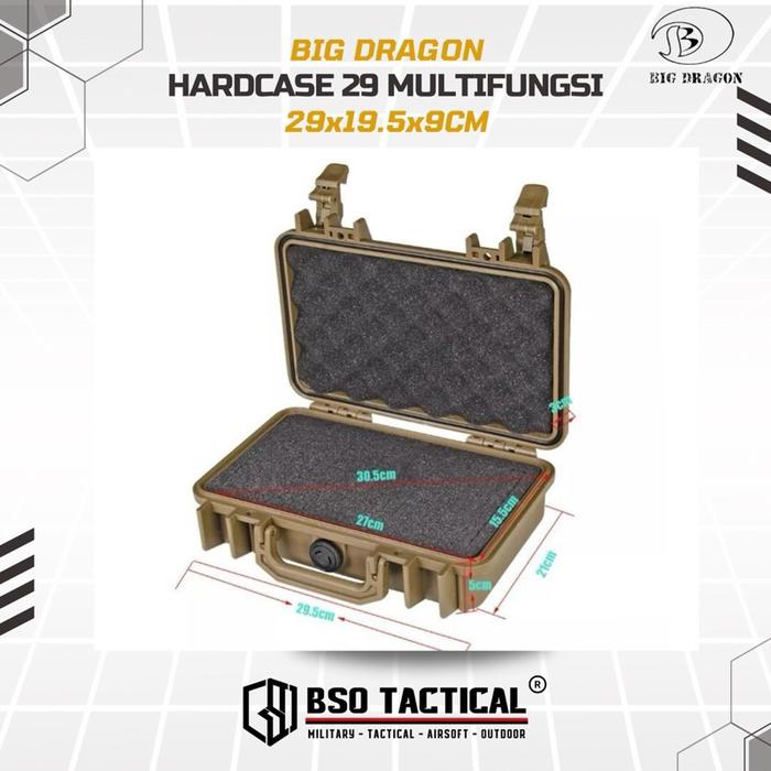 BD Koper 29 Tactical Safety Box Case Multifungsi - 29x19.5x9CM