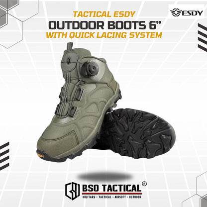 Sepatu Outdoor ESDY 6" Tactical Hiking Boots Import