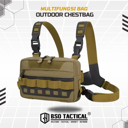 Tas Dada Tactical Chest Bag Multifungdi EDC Fishing Cycling Outdoor Multi Strap Portable