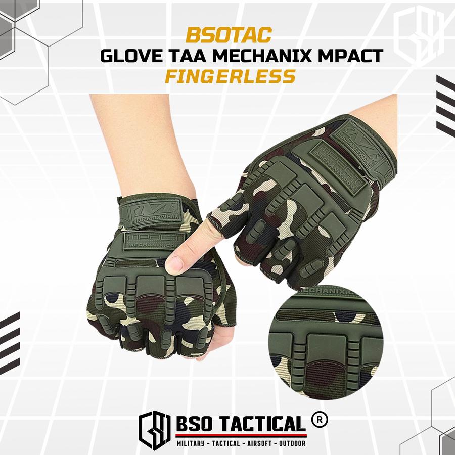 Sarung Tangan TAA Fingerless Tactical Pro Glove Antiskid