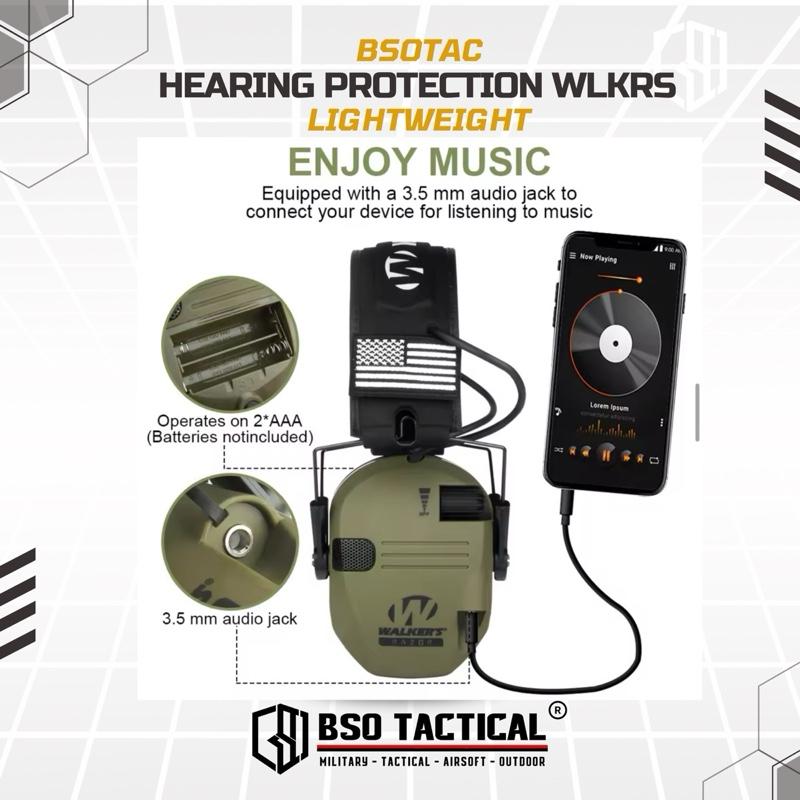 Wlkrs Earmuff Tactical Outdoor Hearing Protection Headset Foldable