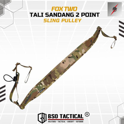 FOX TWO Tactical Tali Sandang 2 Point Sling Pulley - ORI Foxtwo