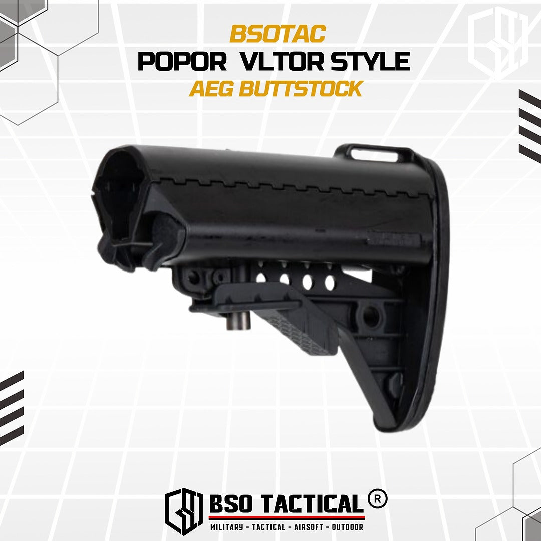 Popor Tactical Airsoft VLTOR Style AEG Buttstock