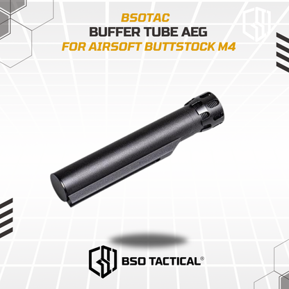 Tabung Popor AEG CNC Alumunium M4 AR15 Tactical Buttstock Pipe 6 Position