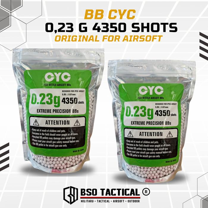 BB CYC 6mm 0.23 g 0,23 g 4350 Shots Original For Airsoft - ORIGINAL