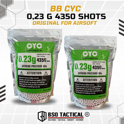 BB CYC 6mm 0.23 g 0,23 g 4350 Shots Original For Airsoft - ORIGINAL