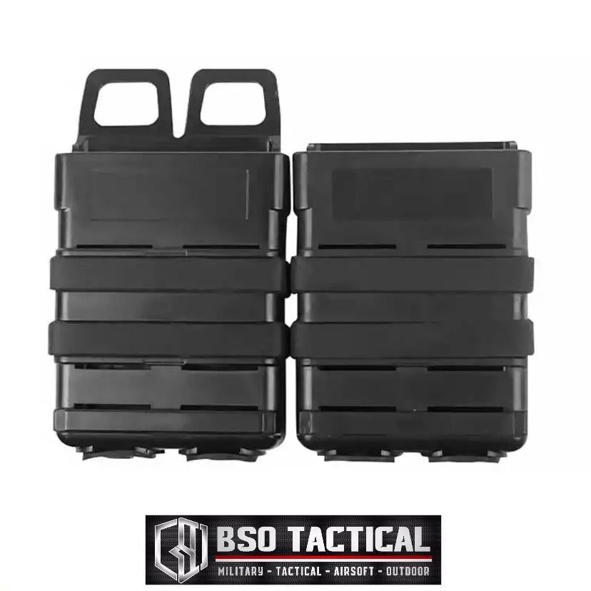 Fast Mag Tactical 556 Double Mag Pouch Molle Rubber Clip