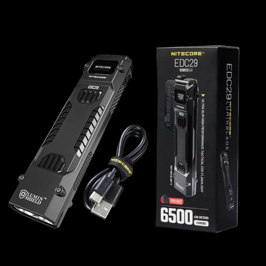 NITECORE Senter EDC29 LED Flashlight UHi 20 Max Lumin Shield 6500 Lumens Baterai USB - ORIGINAL