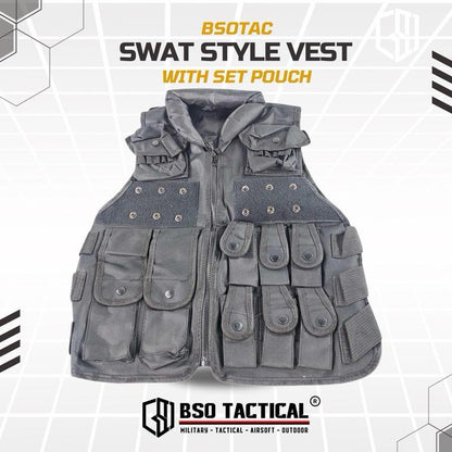 Rompi Olahraga Multifungsi Outdoor Vest Cosplay Full Set Pouch Gym Running Hyrox Outdoor Sports