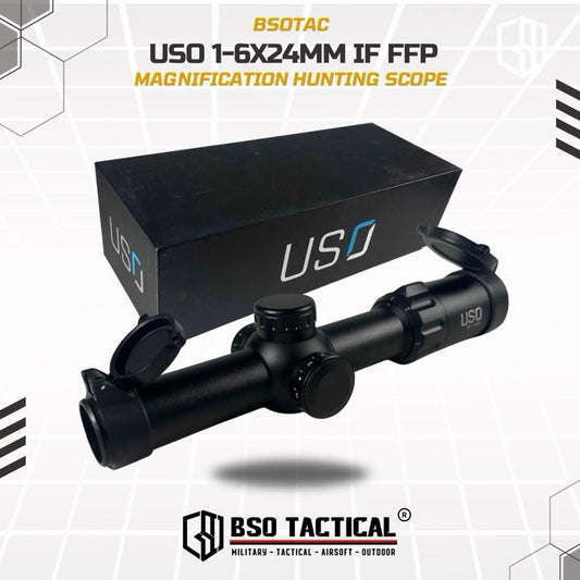 USO Tactical Hunting Scope Buntung 1-6x24mm IR FFP Magnification
