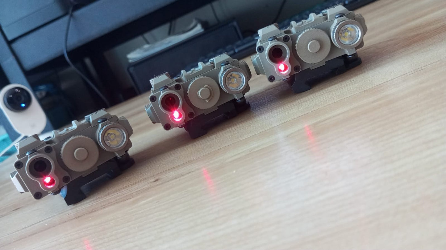 Senter Laser DBAL A2 Tactical Light LED Flaslight with Switch