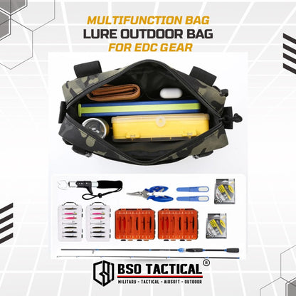 Lure Tactical Outdoor Multifungsi Bag EDC Fishing Cycling Camping Bag