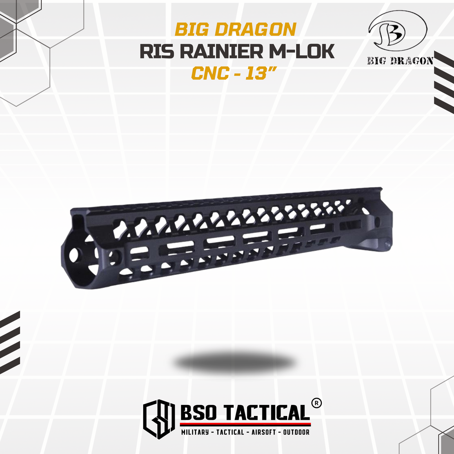 BD Tactical RIS MLOK Rainier Arm SWITCH 556 AR 15 Handguard - 12” 13” 15”