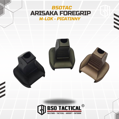 Arisaka Style Tactical Foregrip Handstop CNC Picatinny MLOK Grip