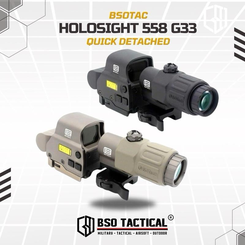 Tactical Holosight EOTECH Style EXPS3 & G33 3x Magnifier - Reps