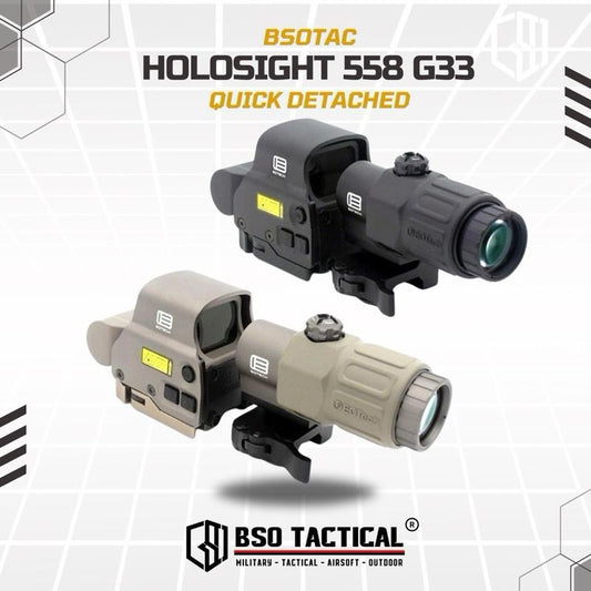 Tactical Holosight ET Style 558 EXPS3 & G33 3x Magnifier - Reps